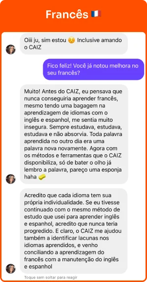 Depoimento de aluna que estuda turco