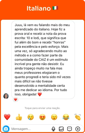 Depoimento de aluna que estuda alemão
